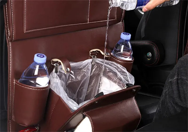 PU Leather Car Seat Organizer