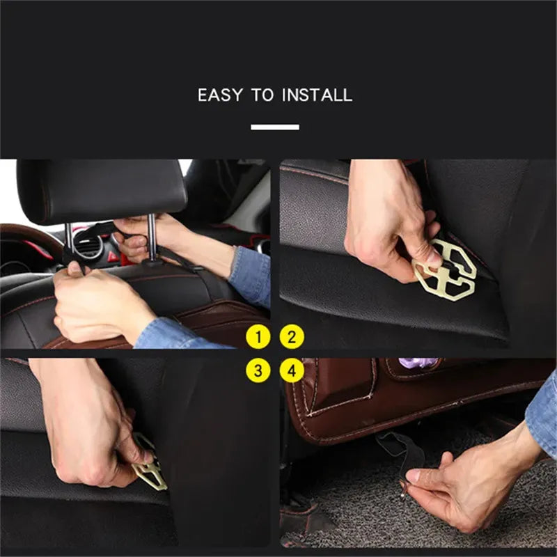 PU Leather Car Seat Organizer