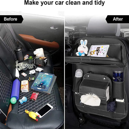 PU Leather Car Seat Organizer